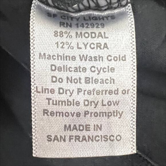 San Francisco City Lights Black Itty Bitty Fitted Tee T-Shirt Size XS NEW - Picture 6 of 7